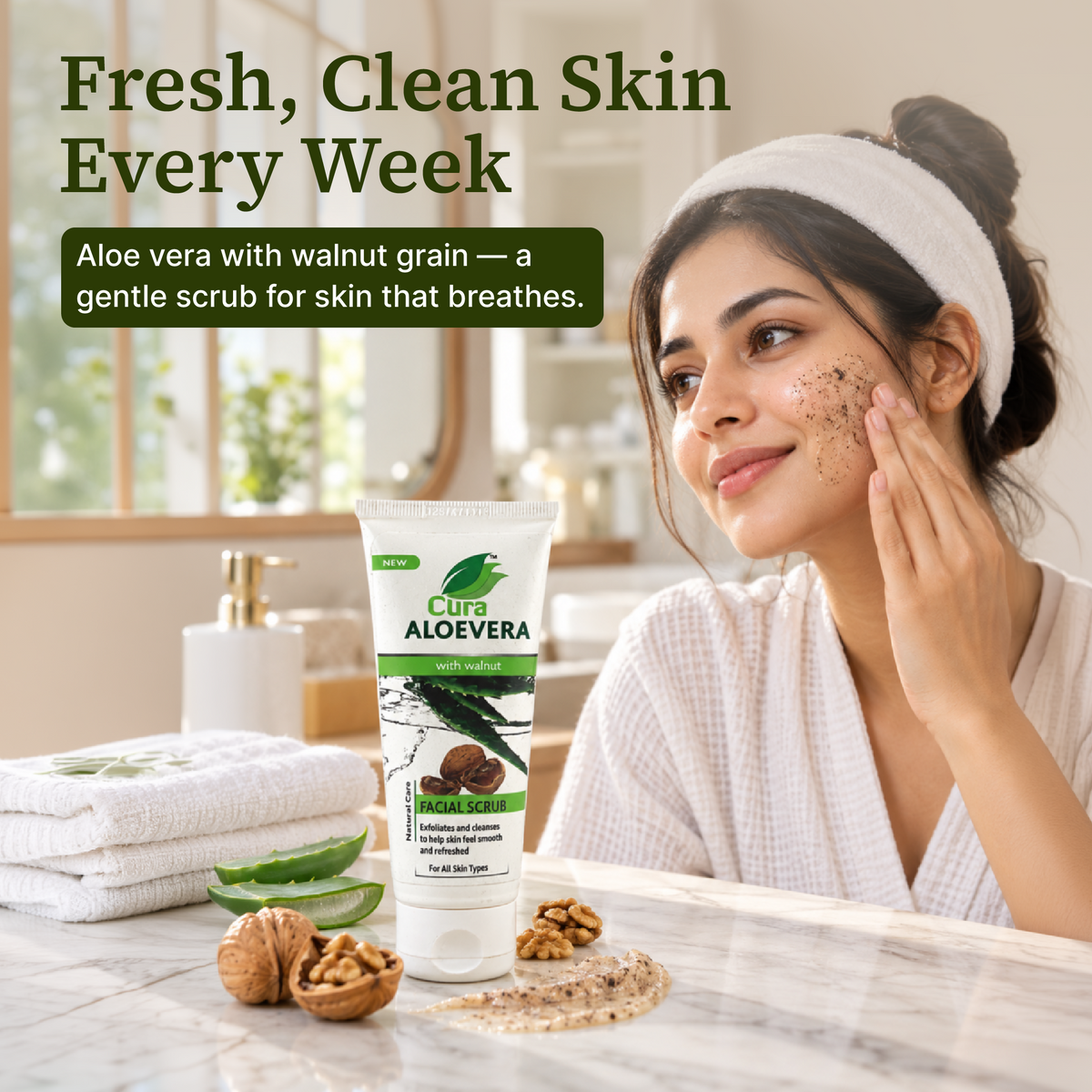 Aloevera Walnut Scrub