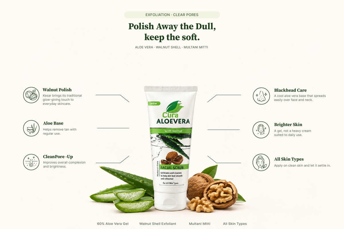Aloevera Walnut Scrub