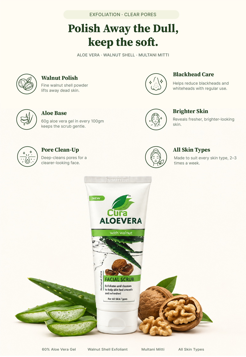 Aloevera Walnut Scrub