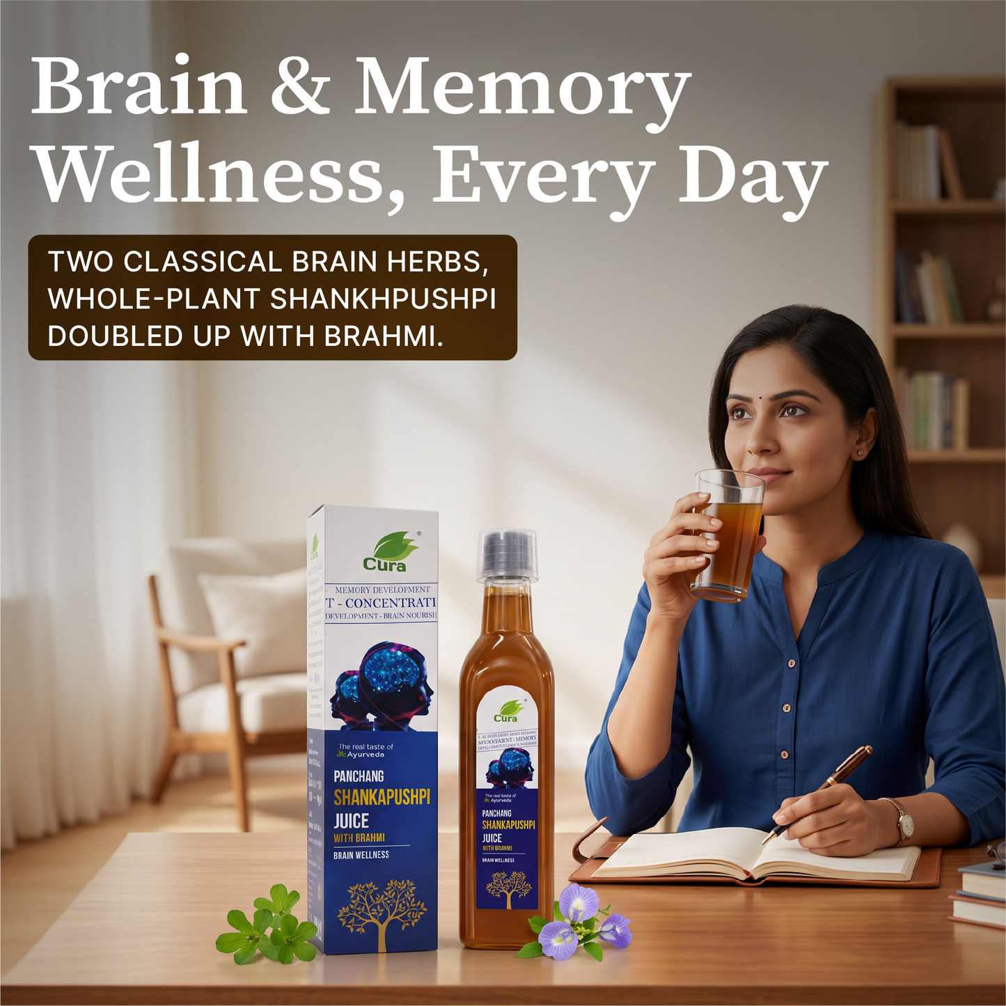 Shankapushpi Juice with Brahmi