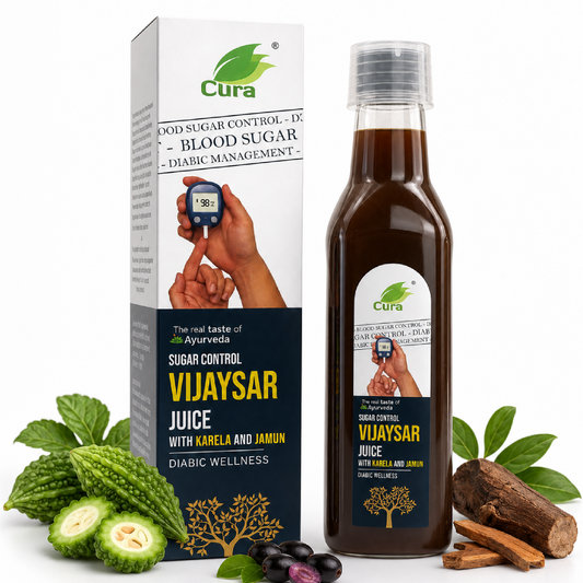 Vijaysar Juice (with Karela and Jamun)